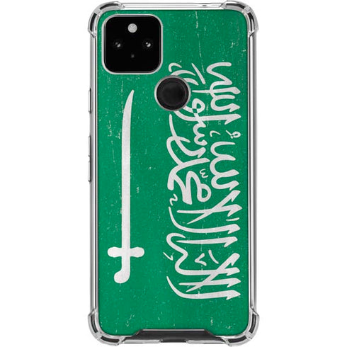 Saudi Arabia Flag Distressed Pixel Cases